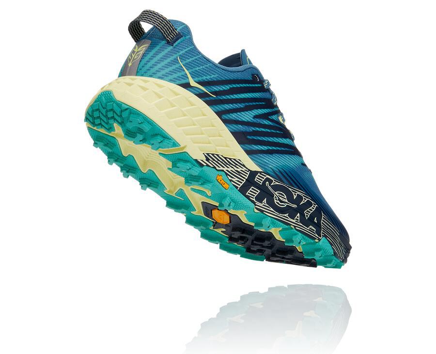 Tenis Trail Hoka One One Feminino Azuis - Speedgoat 4 - 298-NUVKOH